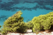 Sicht auf das türkisblaue Meer